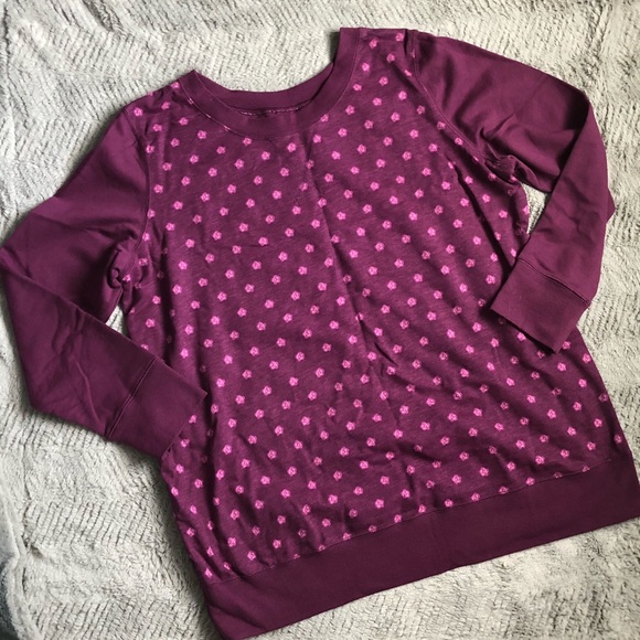 Woman Within Floral Sweatshirt - Picture 2 of 3